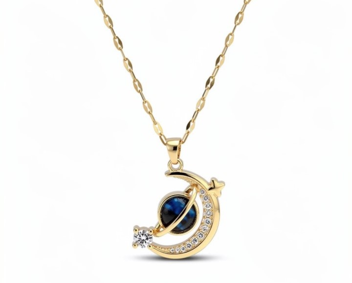Cosmic Eclipse Crescent Necklace Cosmic Eclipse Crescent Necklace