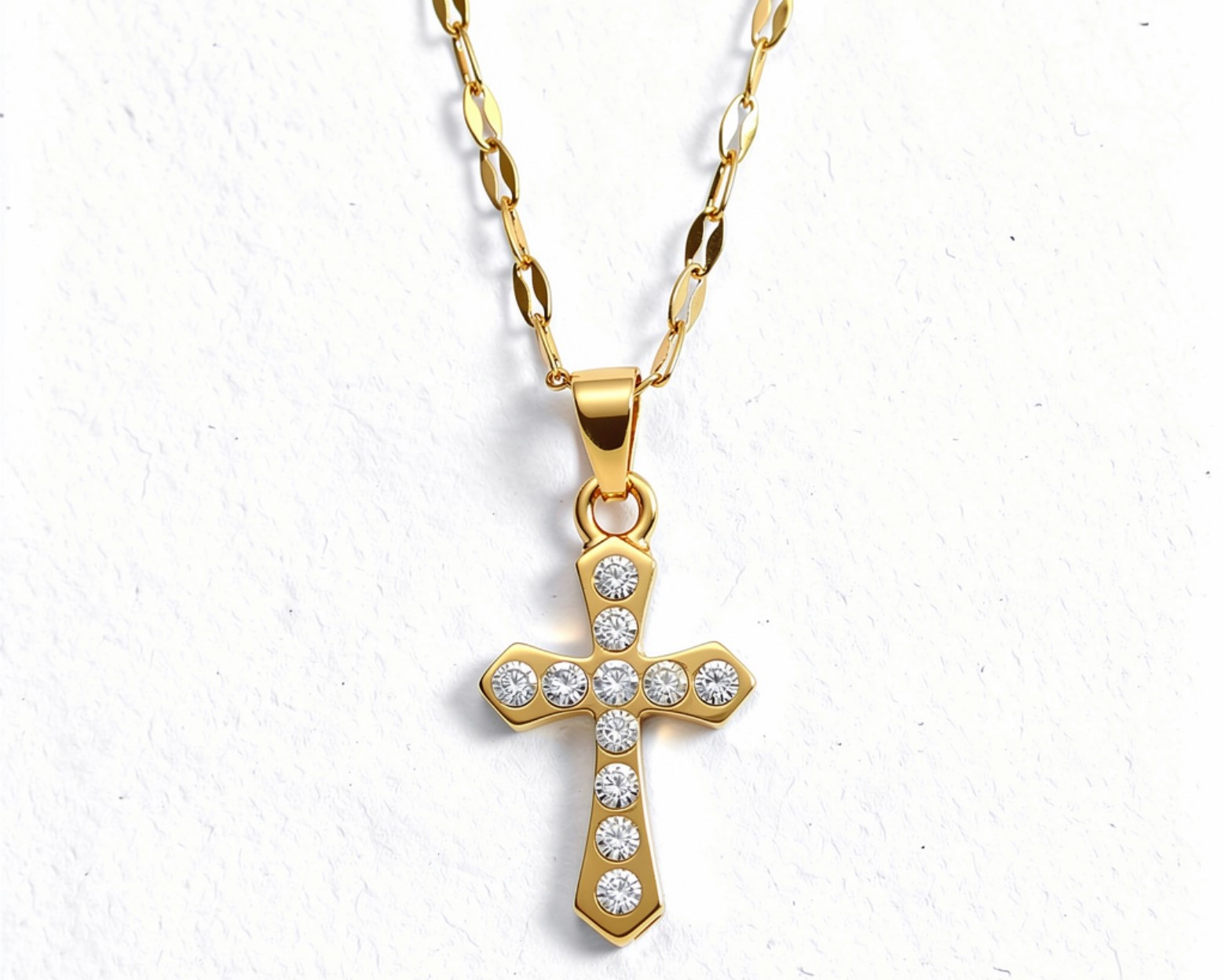 Eternal Radiance Faux-Crystal Cross