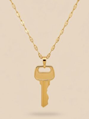 Minimalist Key to My Heart Necklace
