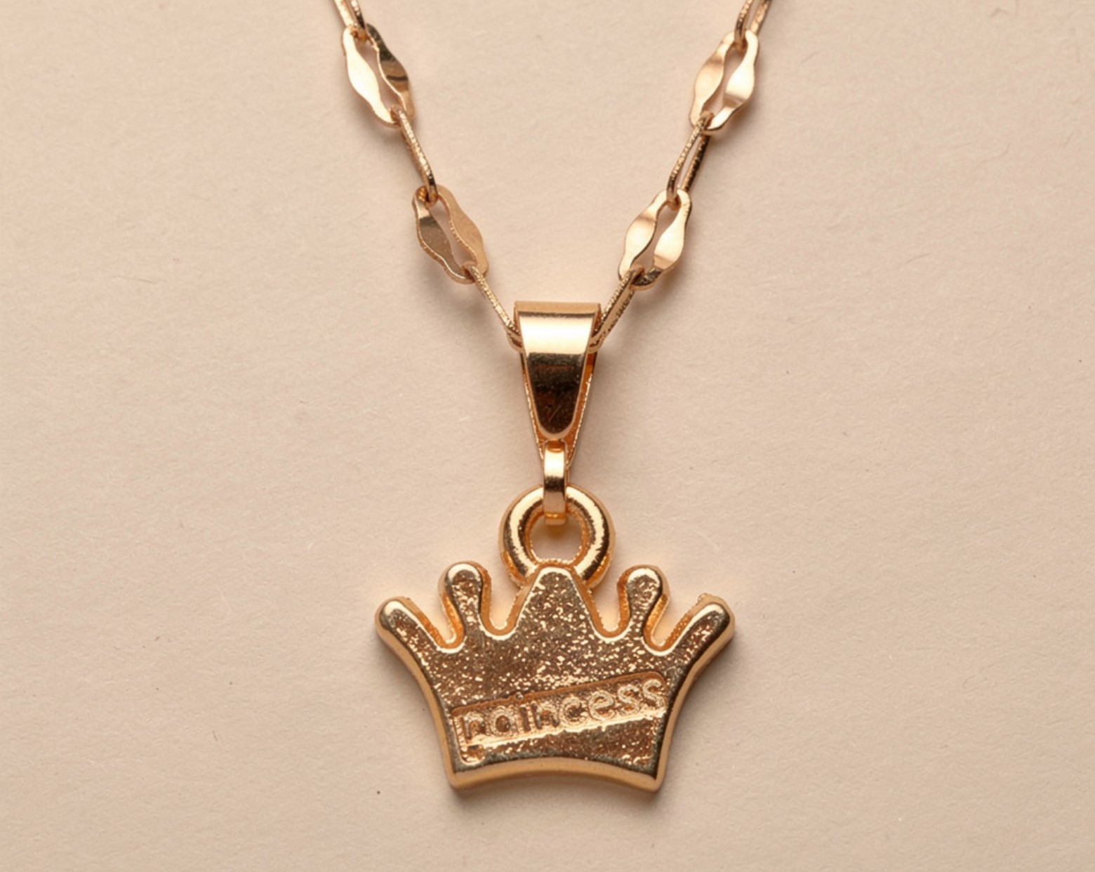 Princess Crown Pendant Necklace