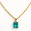 The Cerulean Horizon Emerald-Cut Necklace