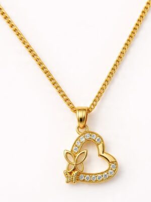 The Fluttering Heart Pendant Necklace