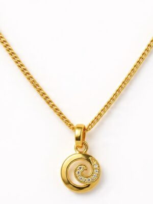 The Golden Vortex Swirl Necklace