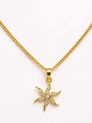 The Radiant Sunburst Star Pendant Necklace