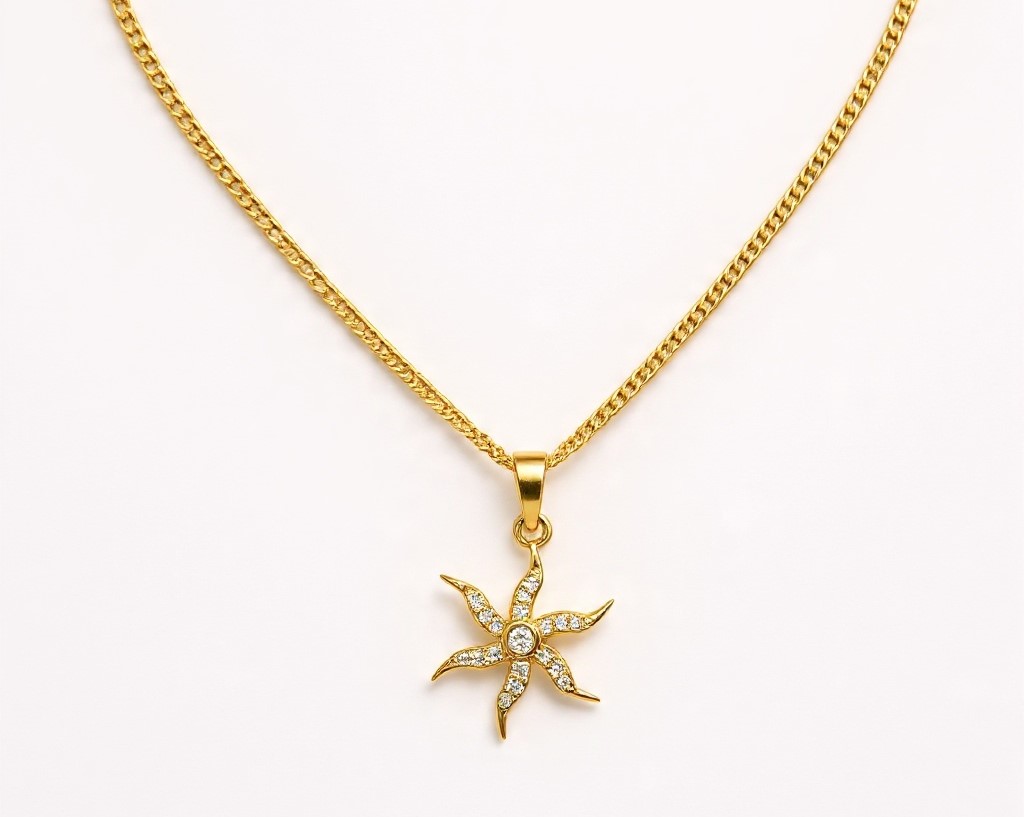 The Radiant Sunburst Star Pendant Necklace The Radiant Sunburst Star Pendant Necklace