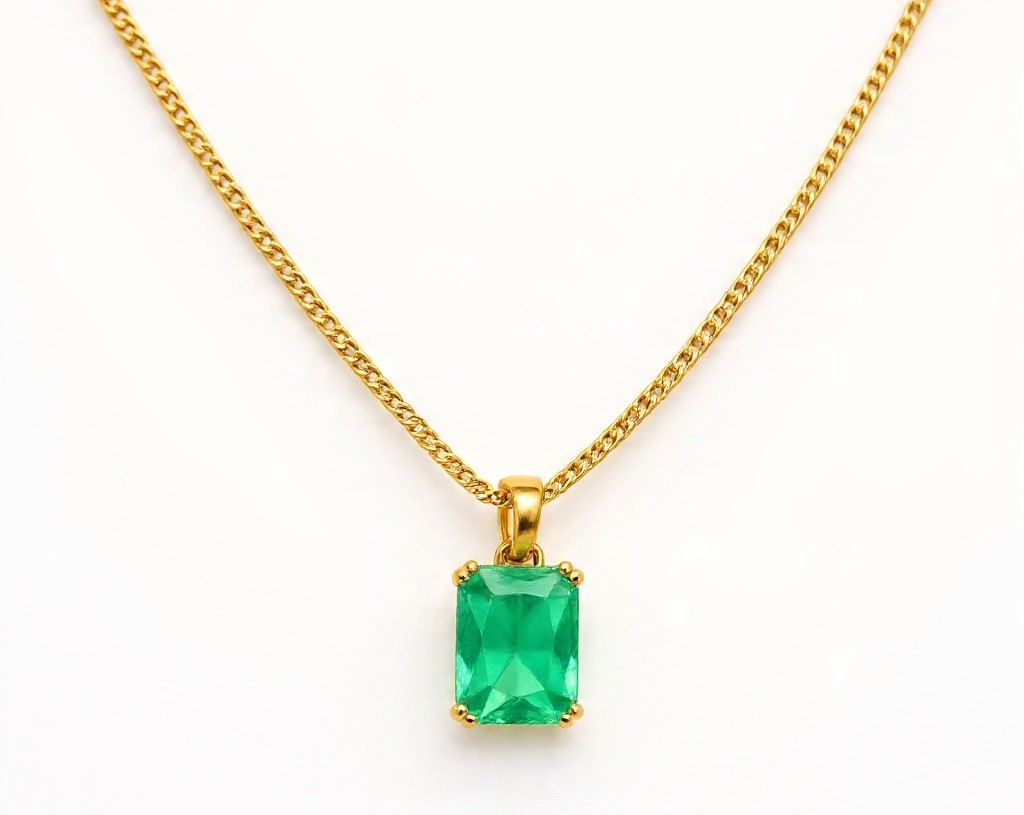 The Royal Emerald-Cut Pendant Necklace The Royal Emerald-Cut Pendant Necklace